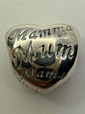 Pandora A Mother’s Love Heart Charm 791112 Sterling Silver